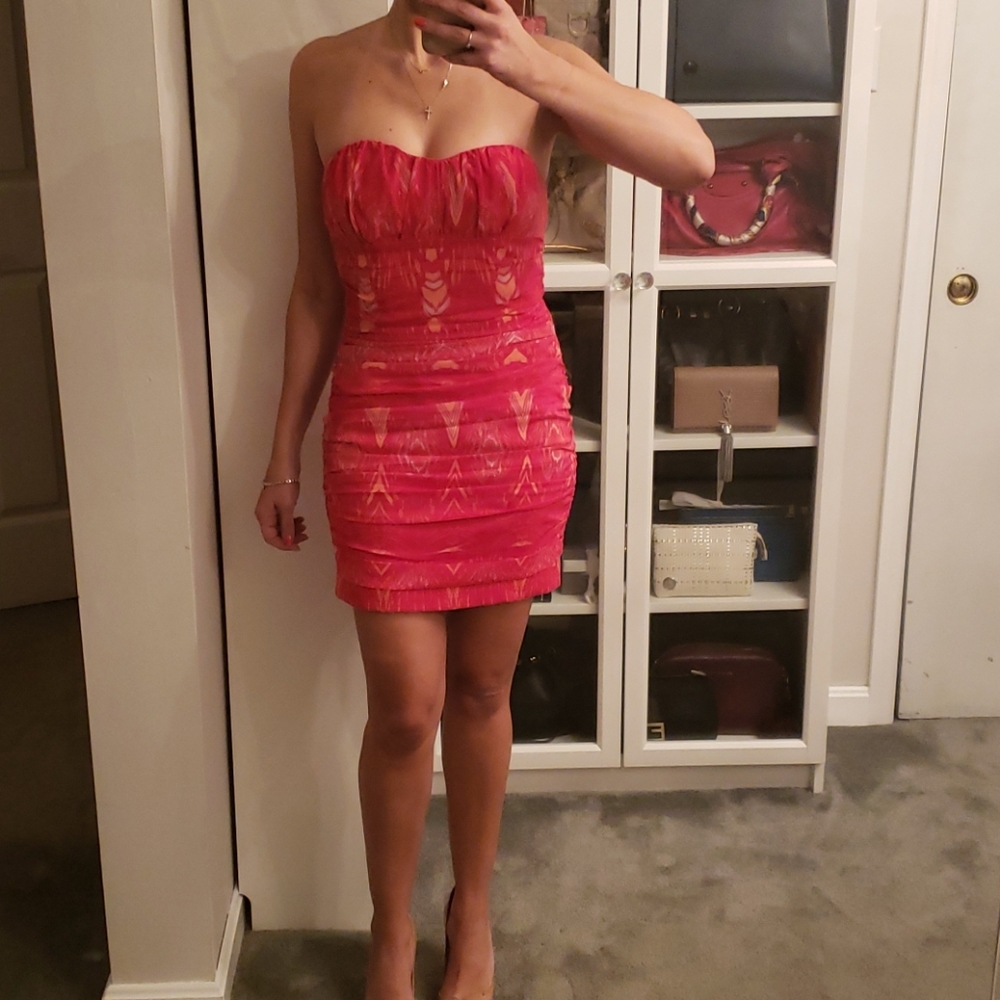 Ruched mini dress
